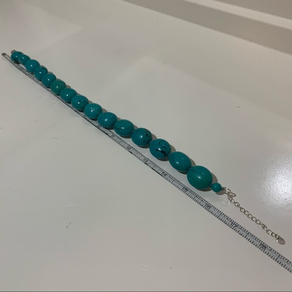 LUC Bead Turquoise 925 Sterling Silver Necklace - Picture 4 of 9